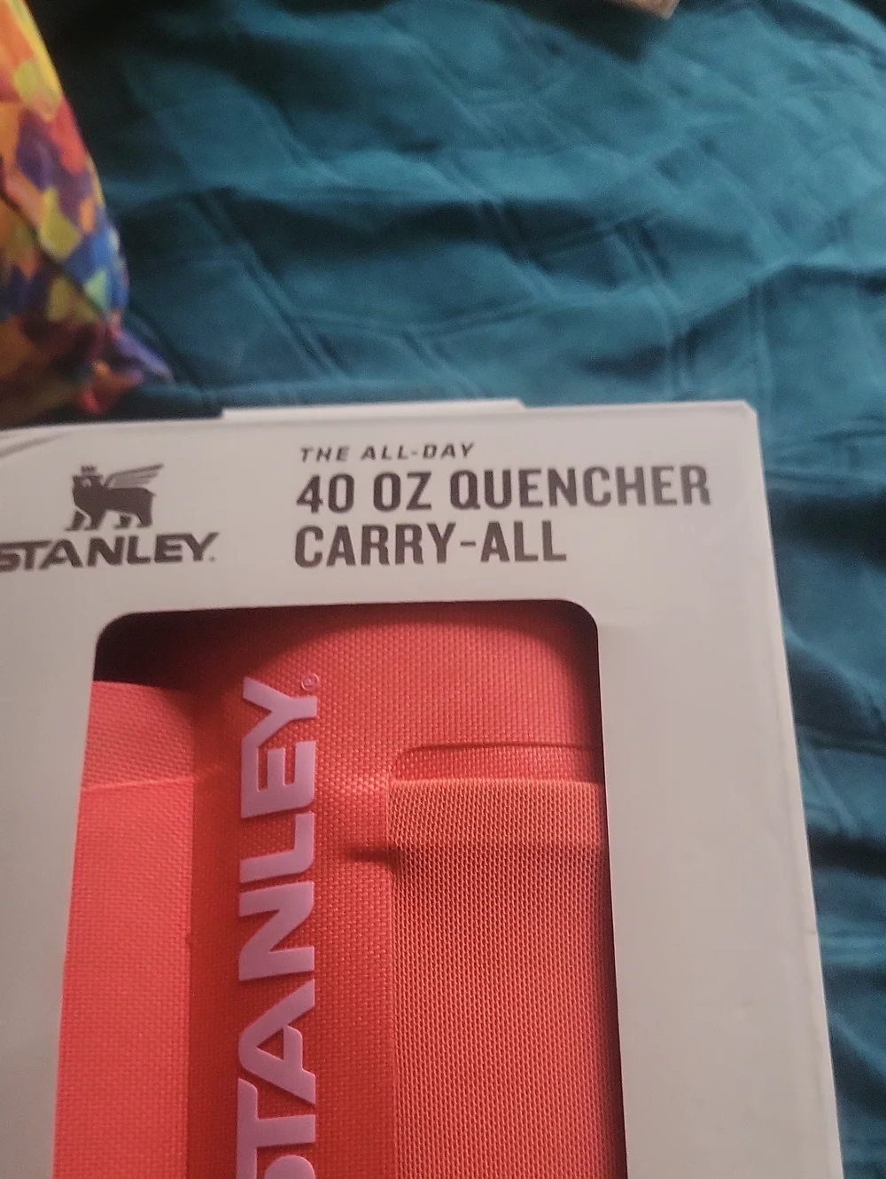 Stanley 40 Oz Quencher Carryall Hot Coral Boxed 3 Year warranty Fab